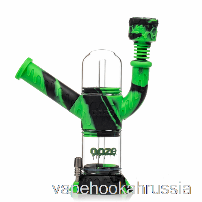 вейп сок Ooze череп силиконовый кальян хамелеон (черный/зеленый)